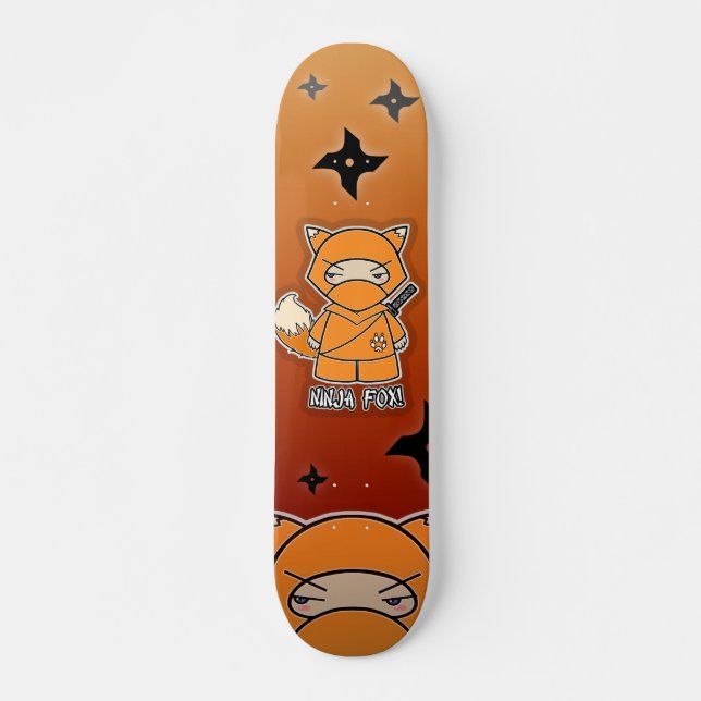 Ninja Fox! Skateboard Deck (Front)