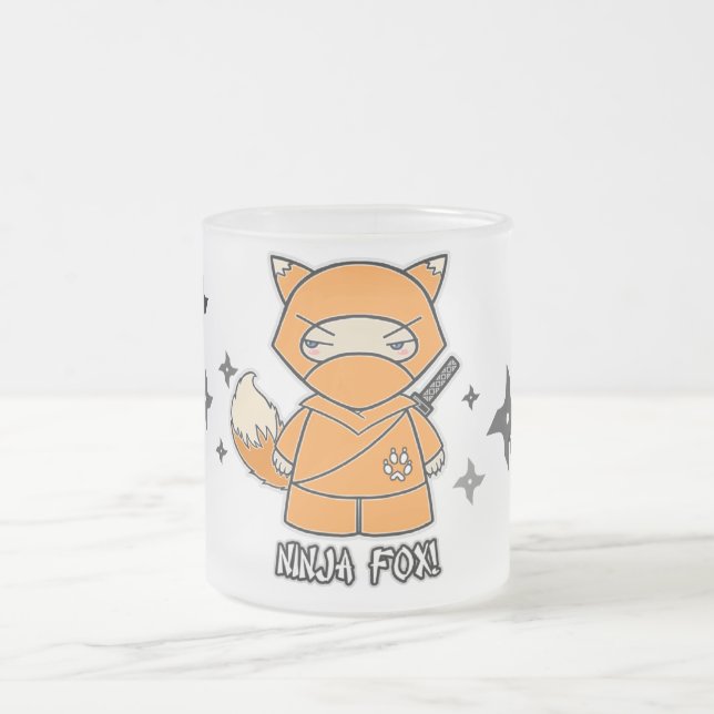 Ninja Fox! With Shurikens Mug (Center)