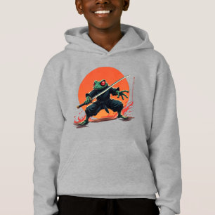 Ninja Frog Warrior – Samurai Katana Anime Fighter  Hoodie