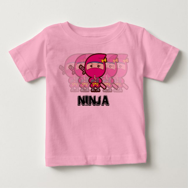 Ninja Girl Baby T-Shirt (Front)