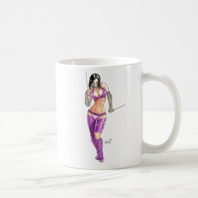 Ninja Girl Coffee Mug (Right)