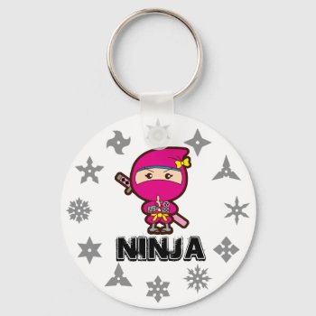 Ninja Girl Keychain by Miyajiman at Zazzle
