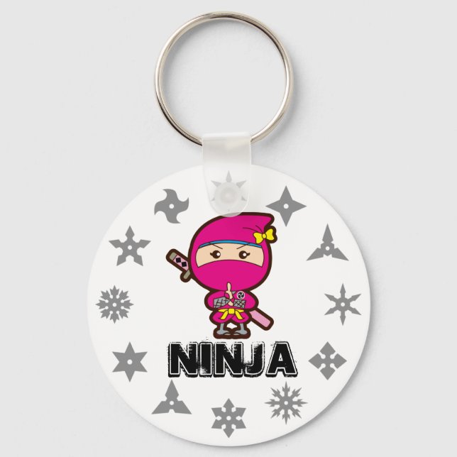 Ninja Girl Keychain (Front)