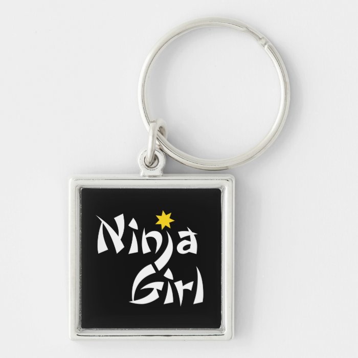 Ninja Girl Keychain