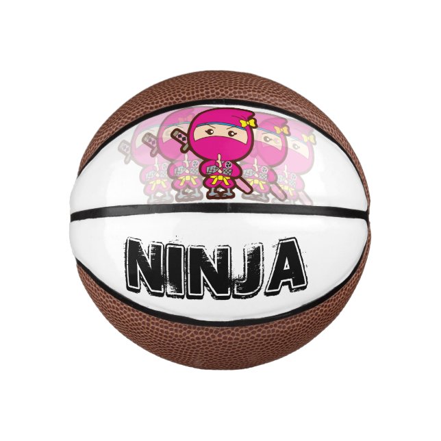 Ninja Girl Mini Basketball (Front)