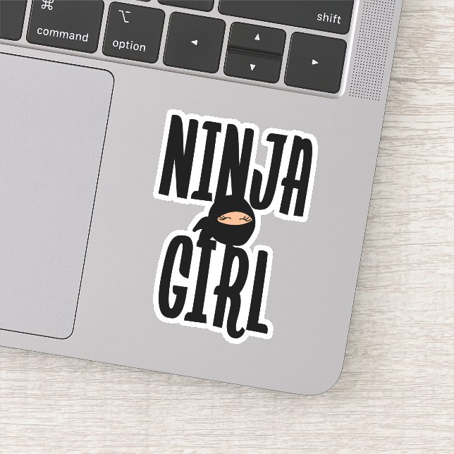 Ninja Girl Sticker (Detail)