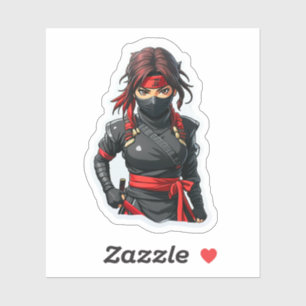 Ninja Girl Sticker