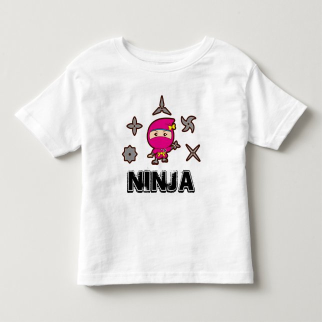 Ninja Girl Toddler T-shirt (Front)