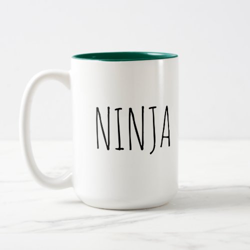 Ninja Green Interior Inside Coffee Mug