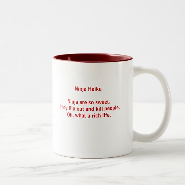 Ninja Haiku Mug (Right)
