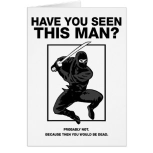Ninja - Have You Seen This Man? Cards
