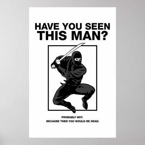 Ninja _ Have You Seen This Man Poster