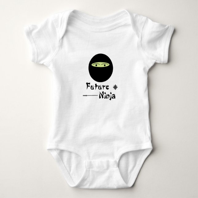 ninja in training baby bodysuit (Front)