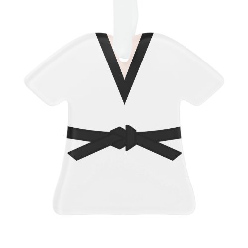 Ninja In Training Black Belt Personalized Ornament