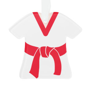 Ninja In Training Martial Arts Belt Personalized Ornament