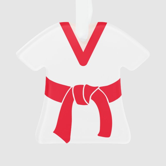 Ninja In Training Martial Arts Belt Personalized Ornament (Front)