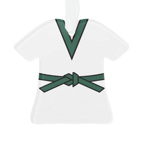 Ninja In Training Tang Soo Do Green Belt With Name Ornament