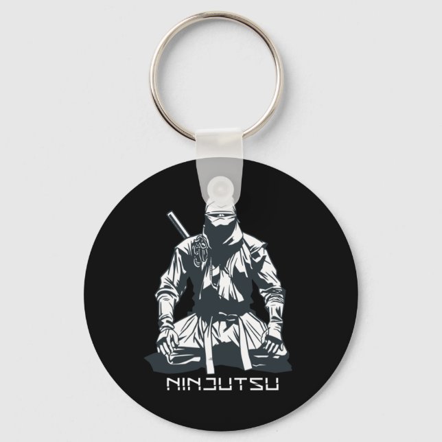 Ninja Japanese Assassin Keychain (Front)
