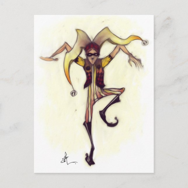 Ninja Jester Postcard (Front)