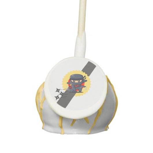 Ninja Karate Birthday Party Cake Pops (Front)