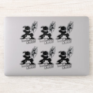 Ninja Kidz 8"x 8"- Glossy Transparent Sticker