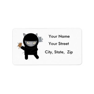 Ninja Kitty Address Labels