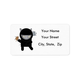 Ninja Kitty Address Labels