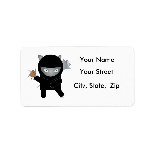 Ninja Kitty Address Labels (Front)