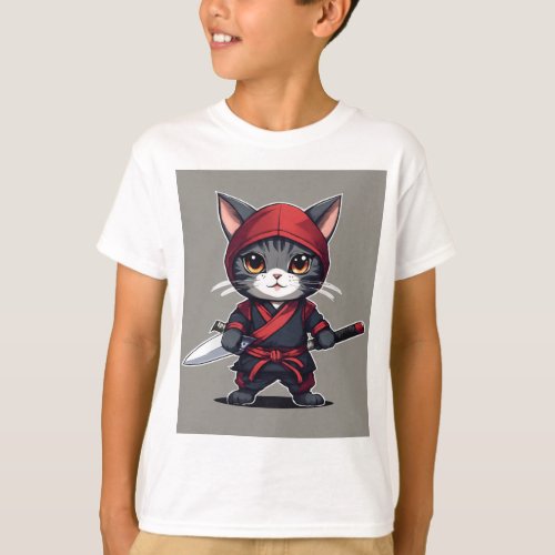  Ninja Kitty Adorably Lethal _ High_Quality Cart T_Shirt
