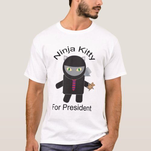 Ninja Kitty For President Shirt