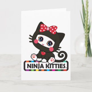 Ninja Kitty greeting card