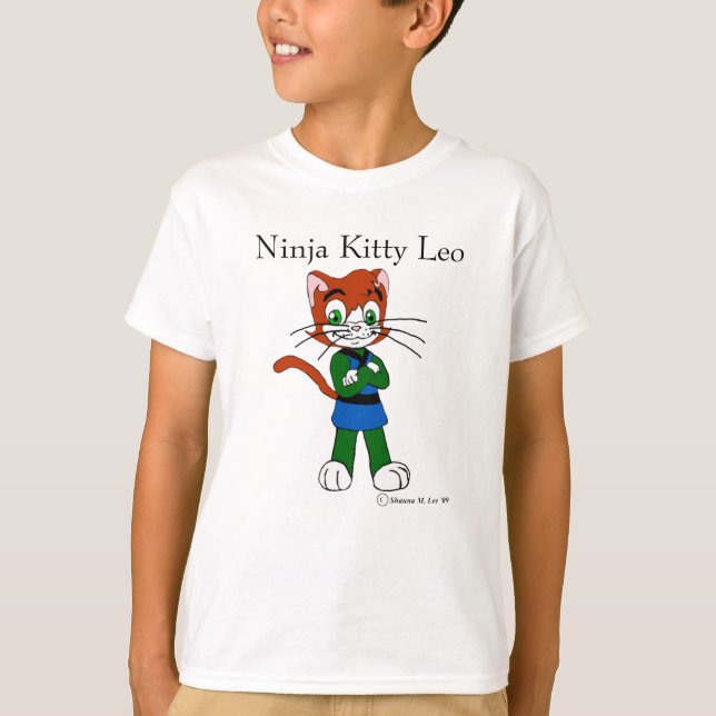 Ninja Kitty Leo T-Shirt (Front)