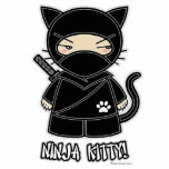 Ninja Kitty! Photo Sculpture<br><div class="desc">Gorgeous Photo Sculpture featuring my Ninjadorables Ninja Kitty! Created by me,  the artist Delphine Lévesque Demers!</div>