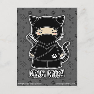 Ninja Kitty! Postcard
