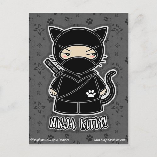 Ninja KittyPostcard Postcard