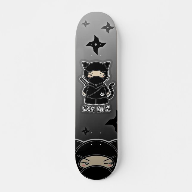 Ninja Kitty! Skateboard Deck (Front)