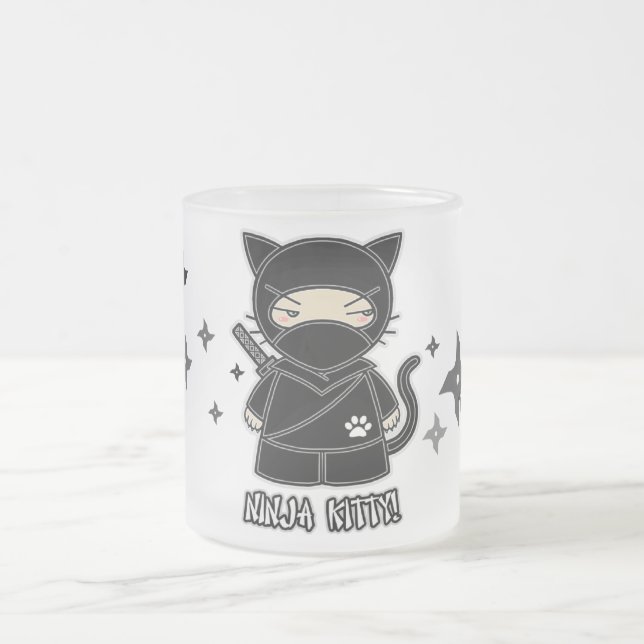 Ninja Kitty! With Shurikens Mug (Center)
