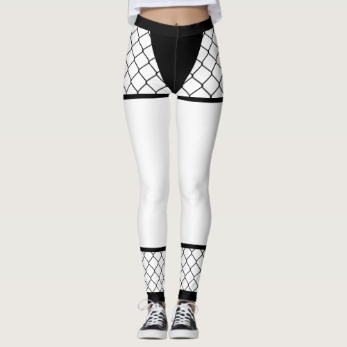 Ninja Leggings _ Fishnet Mesh Half Pants