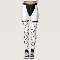 Leggings Fishnet Mesh - White