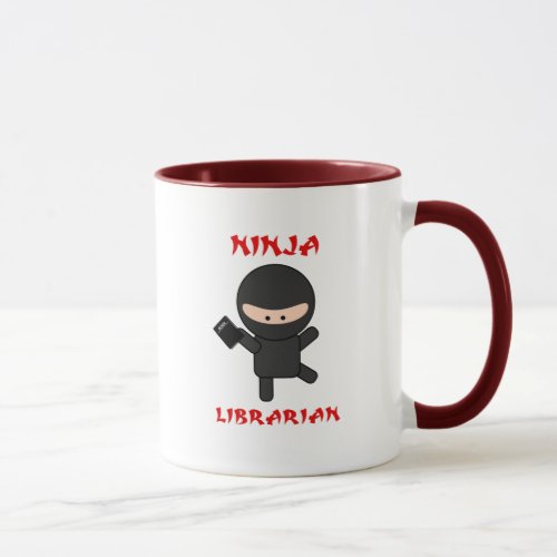 Ninja Librarian with Book Mug