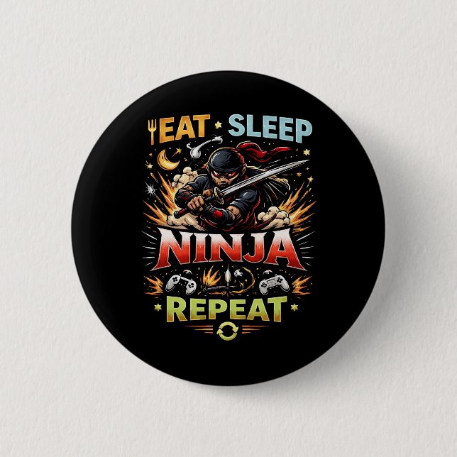 Ninja Life Loop Button (Front)