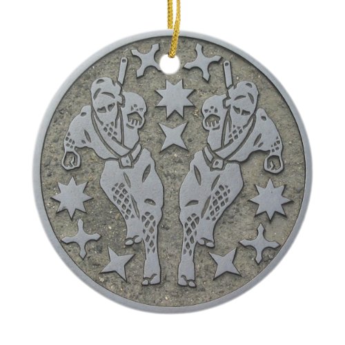 Ninja Manhole Ceramic Ornament
