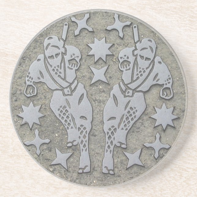 Ninja Manhole Drink Coaster (Front)