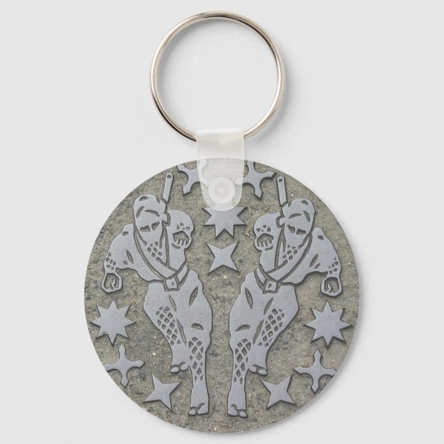 Ninja Manhole Keychain (Front)