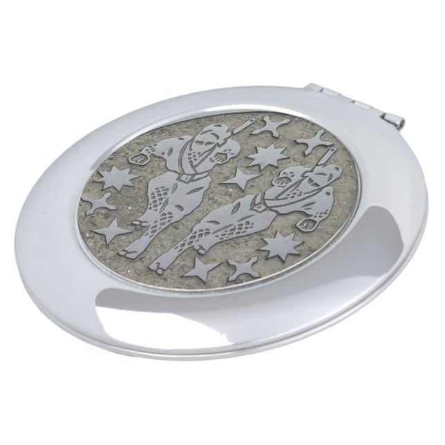 Ninja Manhole Makeup Mirror (Turned)