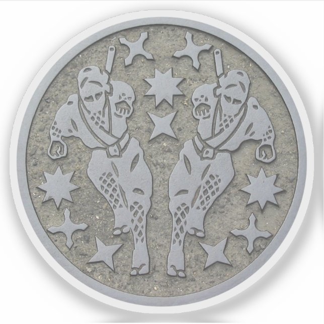 Ninja Manhole Sticker (Front)