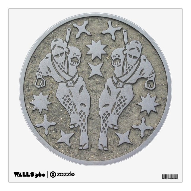 Ninja Manhole Wall Decal (Front)