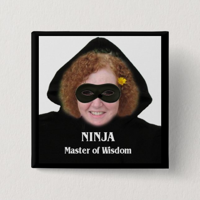 Ninja: Master of Wisdom Button (Front)