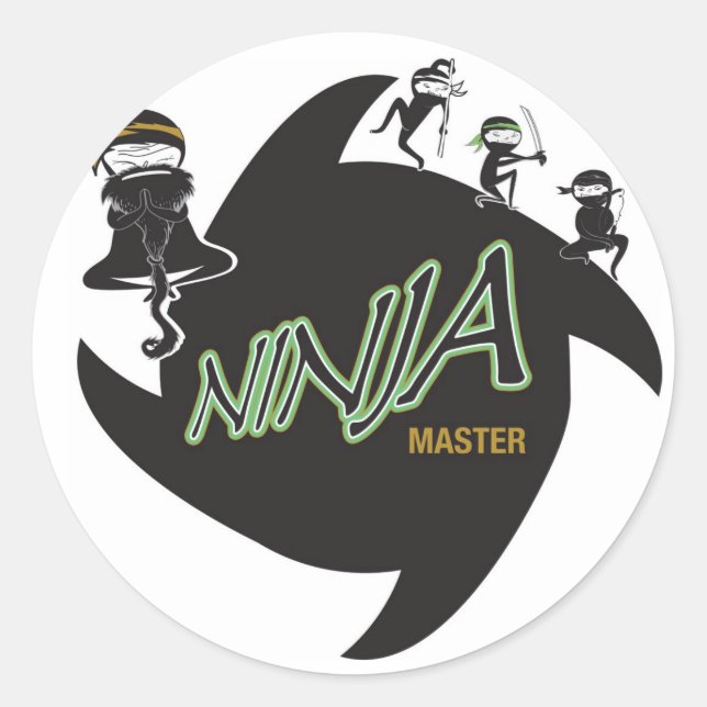 Ninja Master Stickers (Front)