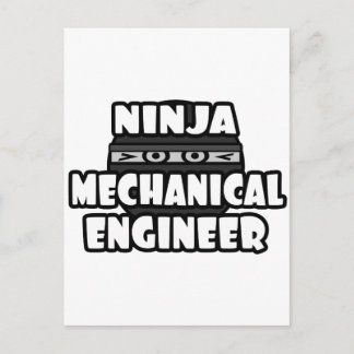 Ninja Mechanical Engineer Postcard